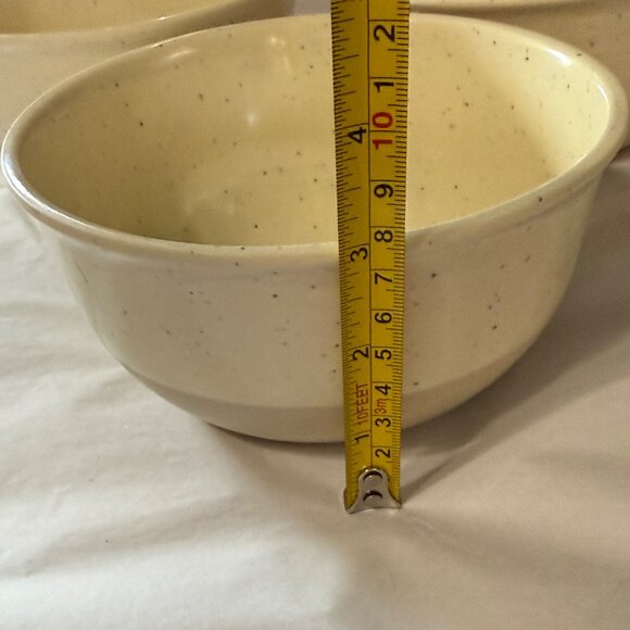 Shabby Chic Brand set of 3 Melamine 2 tone 6 “ bowls #2. 3, 4 not microwave safe - Picture 6 of 6